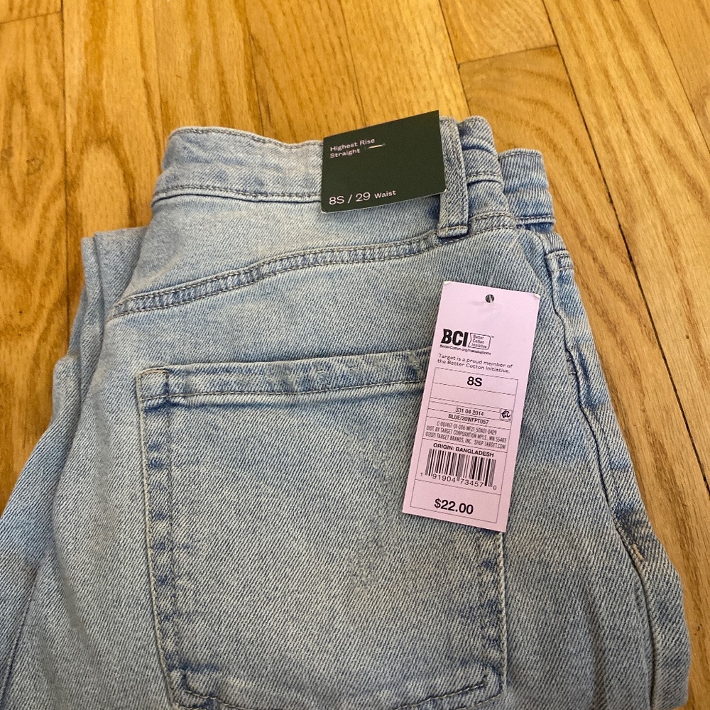 Wild Fable Highest Rise Straight Jeans - 8S, 29P